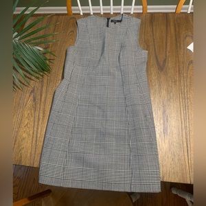 Theory plaid A-line dress